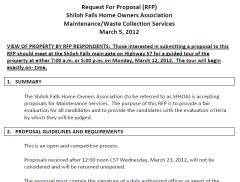 Request For Proposal (RFP) Details